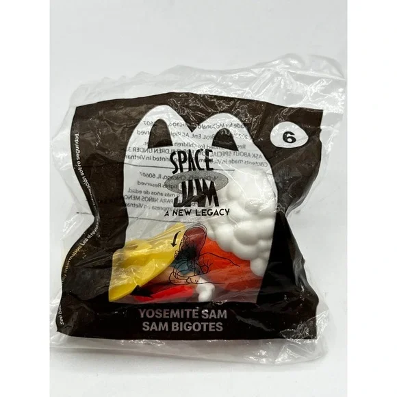 2021 McDonald's Happy Meal Toy Space Jam A New Legacy #6 Yosemite Sam Sealed NIP - Picture 3 of 5